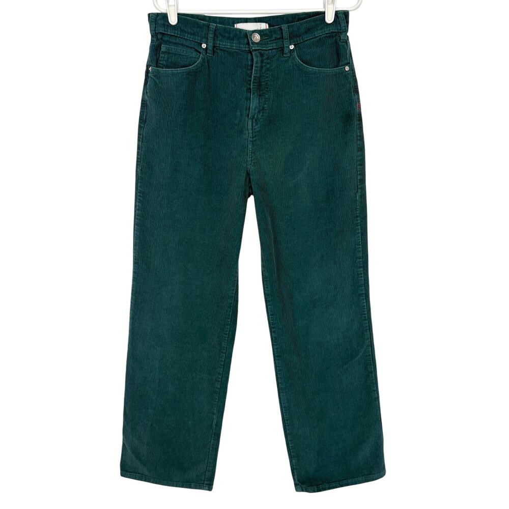 Urban Outfitters BDG Straight Leg Corduroy Pants Size 30 Green